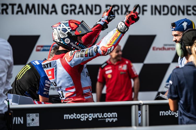 Fabio Di Giannantonio saat berlaga pada MotoGP Mandalika 2023