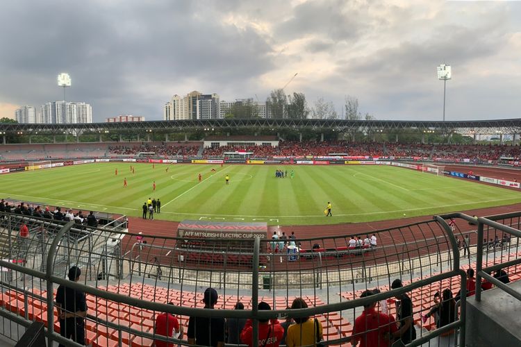 Foto panoramik Stadion Kuala Lumpur yang menjadi venue laga Grup A Piala AFF 2022 Timnas Indonesia vs Brunei Darussalam, Senin (26/12/2022) sore WIB.