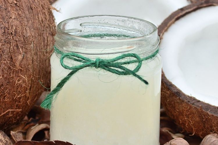 Ilustrasi air kelapa. 