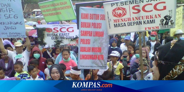 Warga Sukabumi Tuntut Pt Semen Jawa Scg Diusir