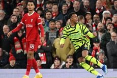 HT Liverpool Vs Arsenal: Sundulan Sakti Gabriel Dibalas Mo Salah, Skor Imbang 1-1