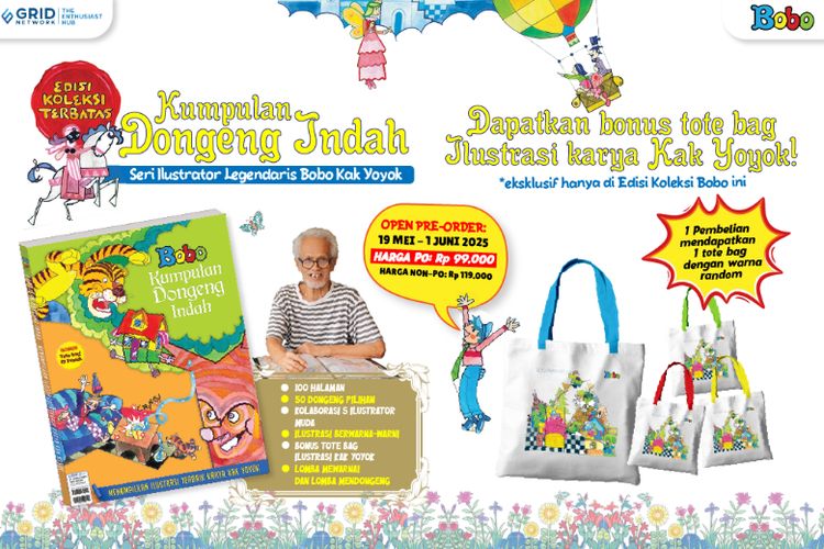 Majalah Bobo menghadirkan Edisi Koleksi Terbatas bertajuk “Dongeng Indah Terbaik”. 