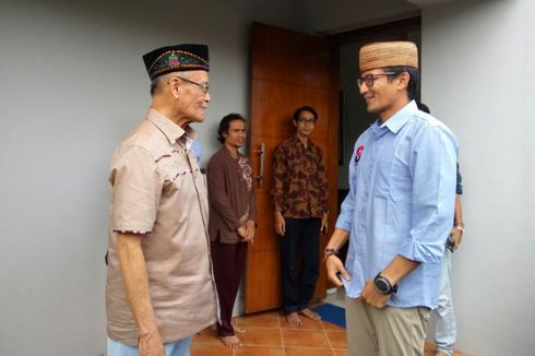  Di Yogyakarta, Sandiaga Uno Berkunjung ke Kediaman Syafii Maarif