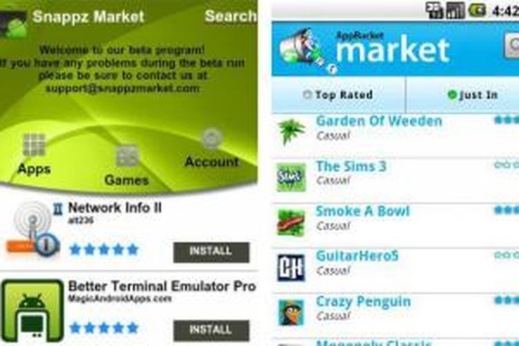 Toko aplikasi AppBucket yang menjual aplikasi bajakan Android