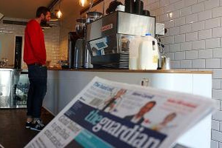 Kafe Guardian di London, Inggris.