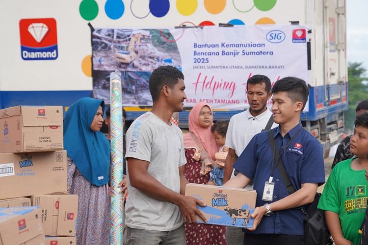 Diamond Group dan SIG Group Salurkan Bantuan Pangan dan Layanan Kesehatan bagi Korban Banjir Sumatera