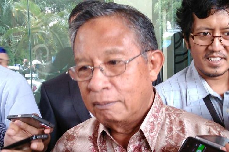 Menteri Koordinator Bidang Perekonomian, Darmin Nasution di Hotel Le Meridien, Jakarta, pada Kamis (26/1/2017).