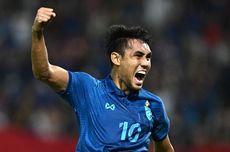 HT Thailand Vs Malaysia: Teerasil Dangda Jebol Gawang Harimau Malaya