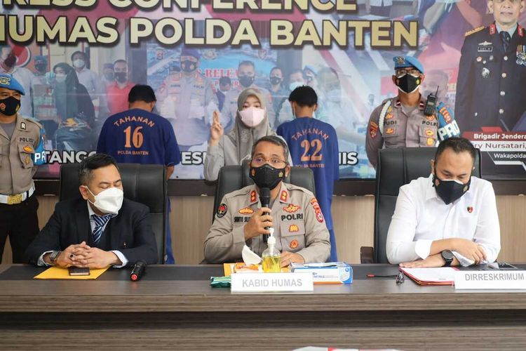 Polda Banten tetapkan enam tersangka kasus pengerusakan dan penghinaan yang dilakukan buruh, dua orang ditahan, empat tidak dilakukan penahanan