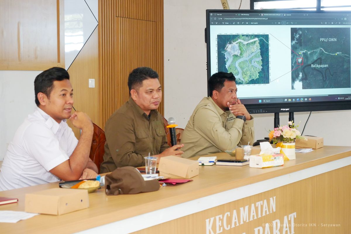 Otorita Ibu Kota Nusantara (IKN) dan Pemkot Balikpapan menggelar rapat koordinasi yang diadakan di Balai Pertemuan Umum Desa Tani Bakti, Kecamatan Samboja Barat, Kabupaten Kutai Kartanegara pada Selasa (26/8/2025).
.