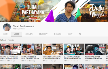 Tangkapan layar akun YouTube Turah Parthayana