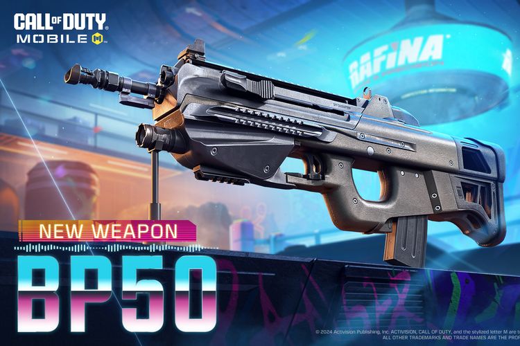 Senjata baru BP50 di Call of Duty Mobile (CODM) Season 6 - Synthwave Showdown