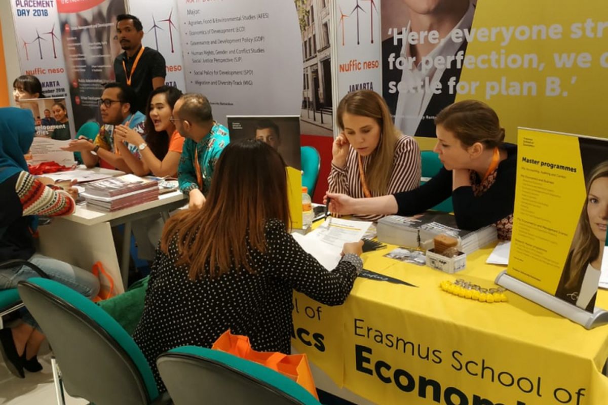 Nuffic Neso Indonesia menggelar acara Dutch Placement Day (DPD) hari ini (9/11/2018) di Gedung Perpustakaan Nasional, Jakarta, menggandeng 27 universitas riset dan ilmu terapan Belanda.