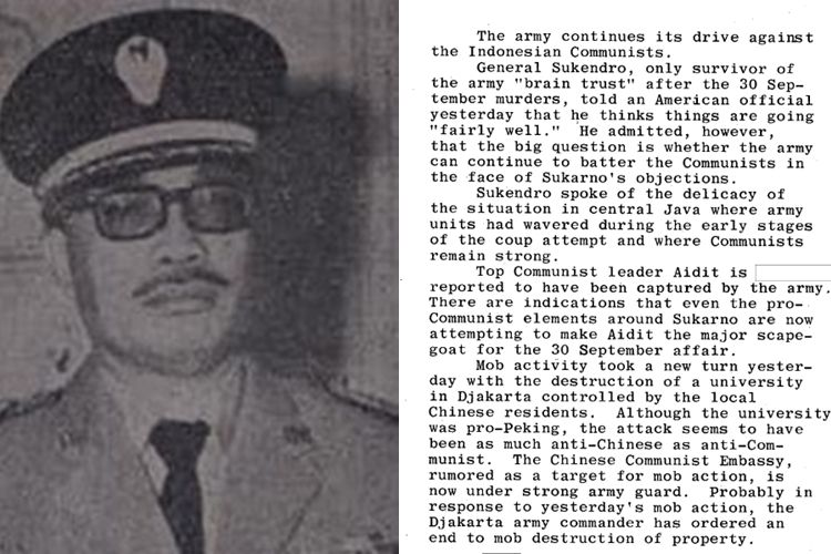 Ahmad Sukendro adalah salah satu jenderal yang berhasil lolos dari Peristiwa G30S.