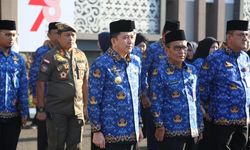 Gelar Apel Gabungan Pegawai, Pj Gubernur Sumsel Minta Pegawai Tingkatkan Kinerja