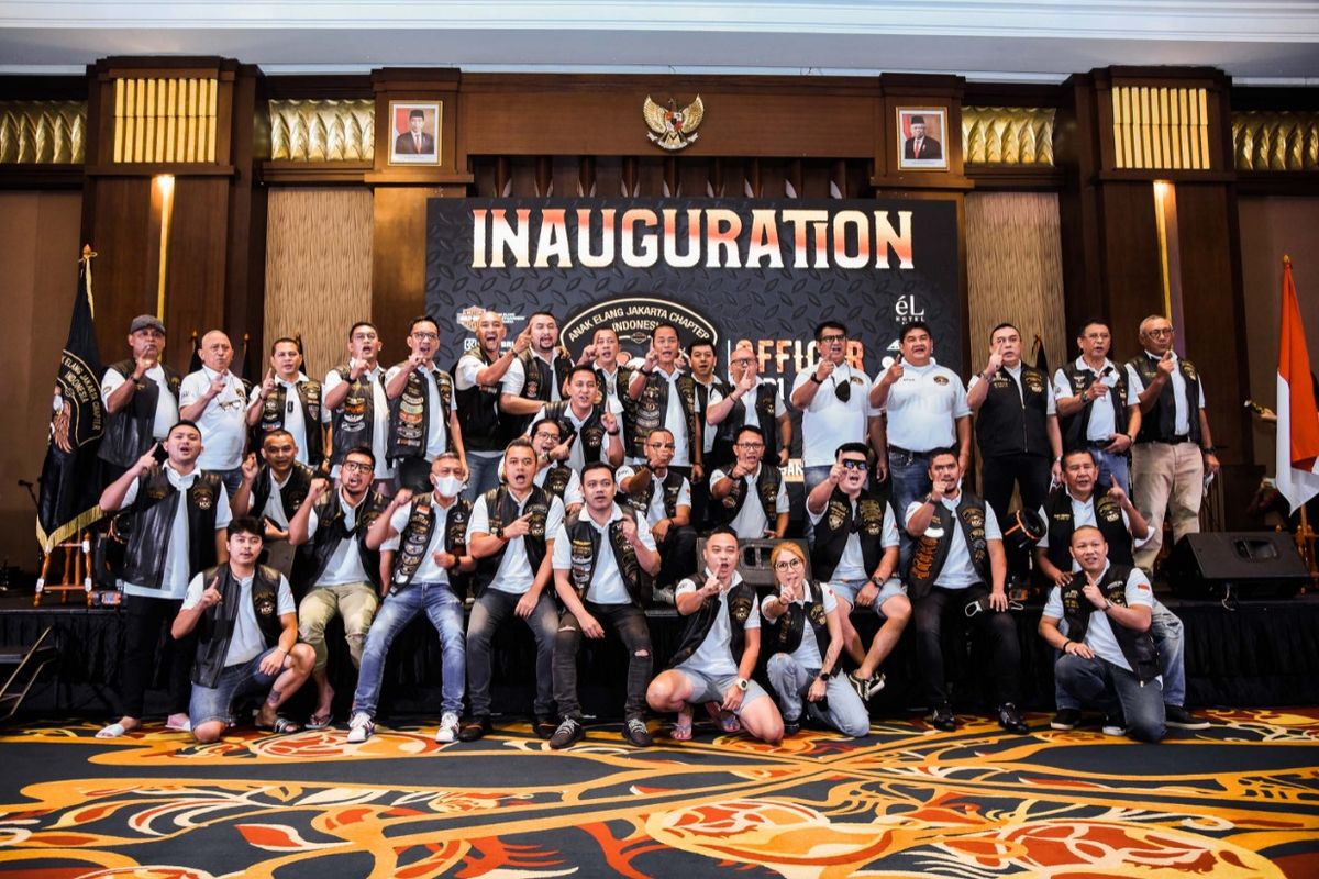 Pengukuhan kepengurusan baru HOG Anak Elang Jakarta Chapter Periode 2021-2024.