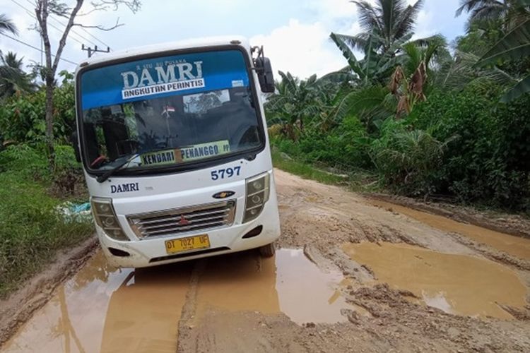 Ilustrasi bus DAMRI Perintis