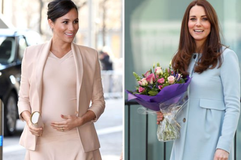 Beda Gaya Busana Kate dan Meghan Selama Kehamilan