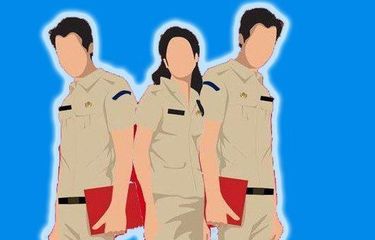 Ilustrasi ASN dan PNS.