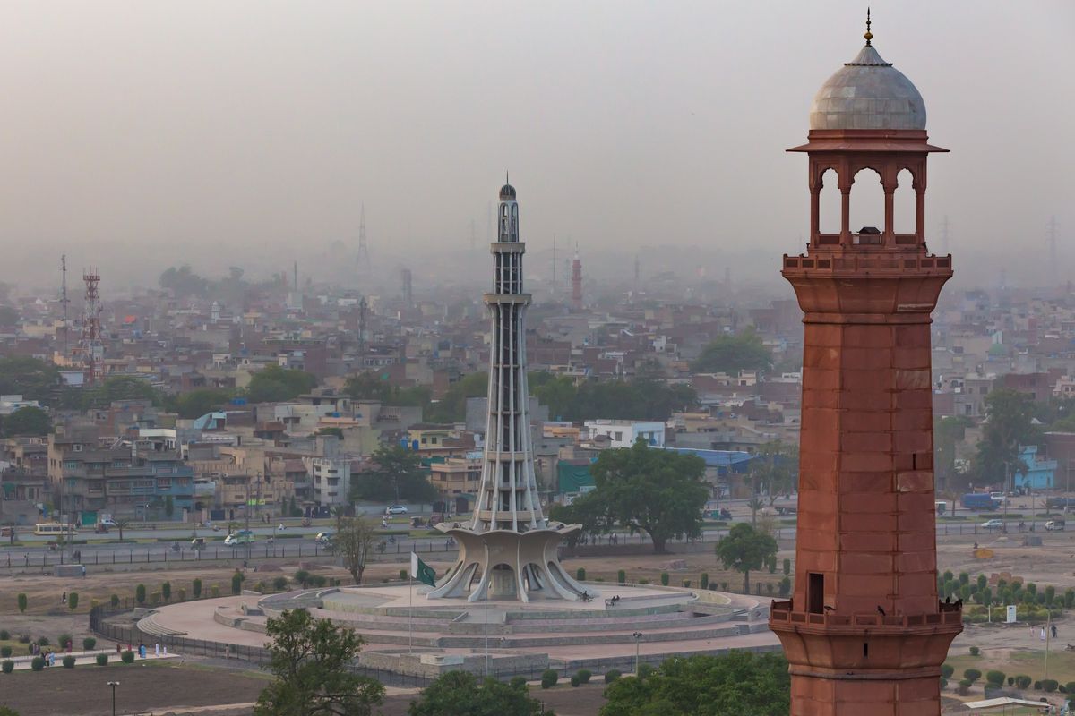 Ilustrasi Kota Lahore di Pakistan.