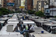 Demo Sopir Bus, Kota Caracas Lumpuh 