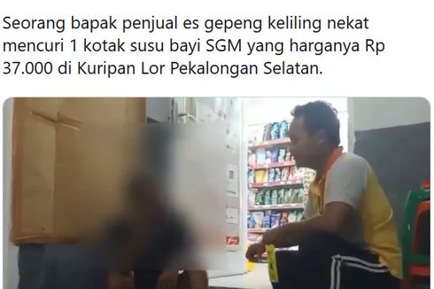 Polisi Ini Tersentuh Tahu Pedagang Es Curi Susu Formula untuk Anaknya, Akhirnya Dibelikan 3 Kotak