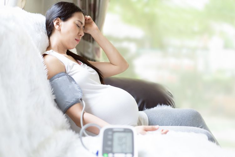 Ilustrasi hipertensi saat hamil dapat berisiko terkena serangan jantung.