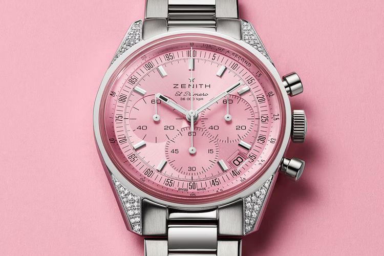 Zenith Chronomaster Original Pink Unique Piece for Susan G. Komen