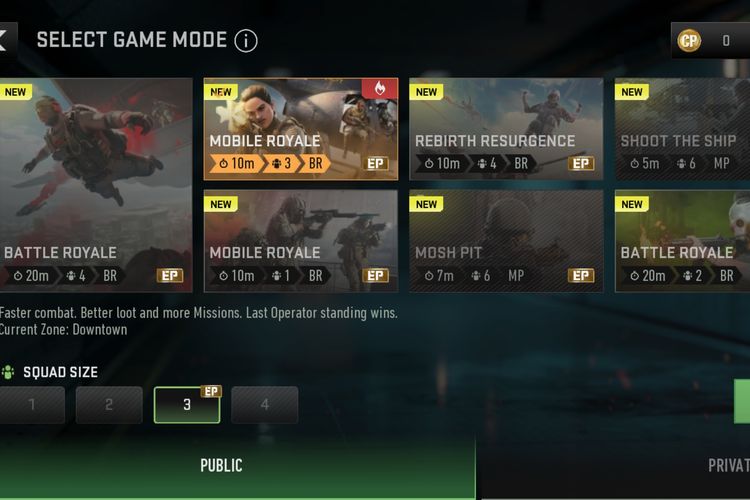 Daftar mode Call of Duty Warzone Mobile