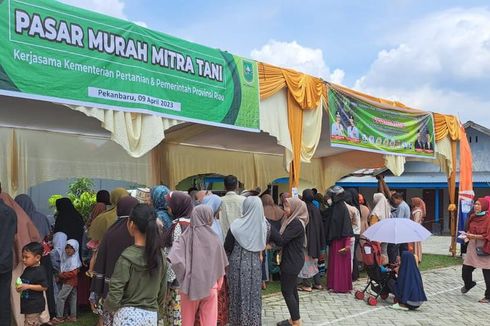 Stabilkan Harga Bahan Pokok Jelang Lebaran, Kementan Gelar Pasar Mitra Tani di Pekanbaru