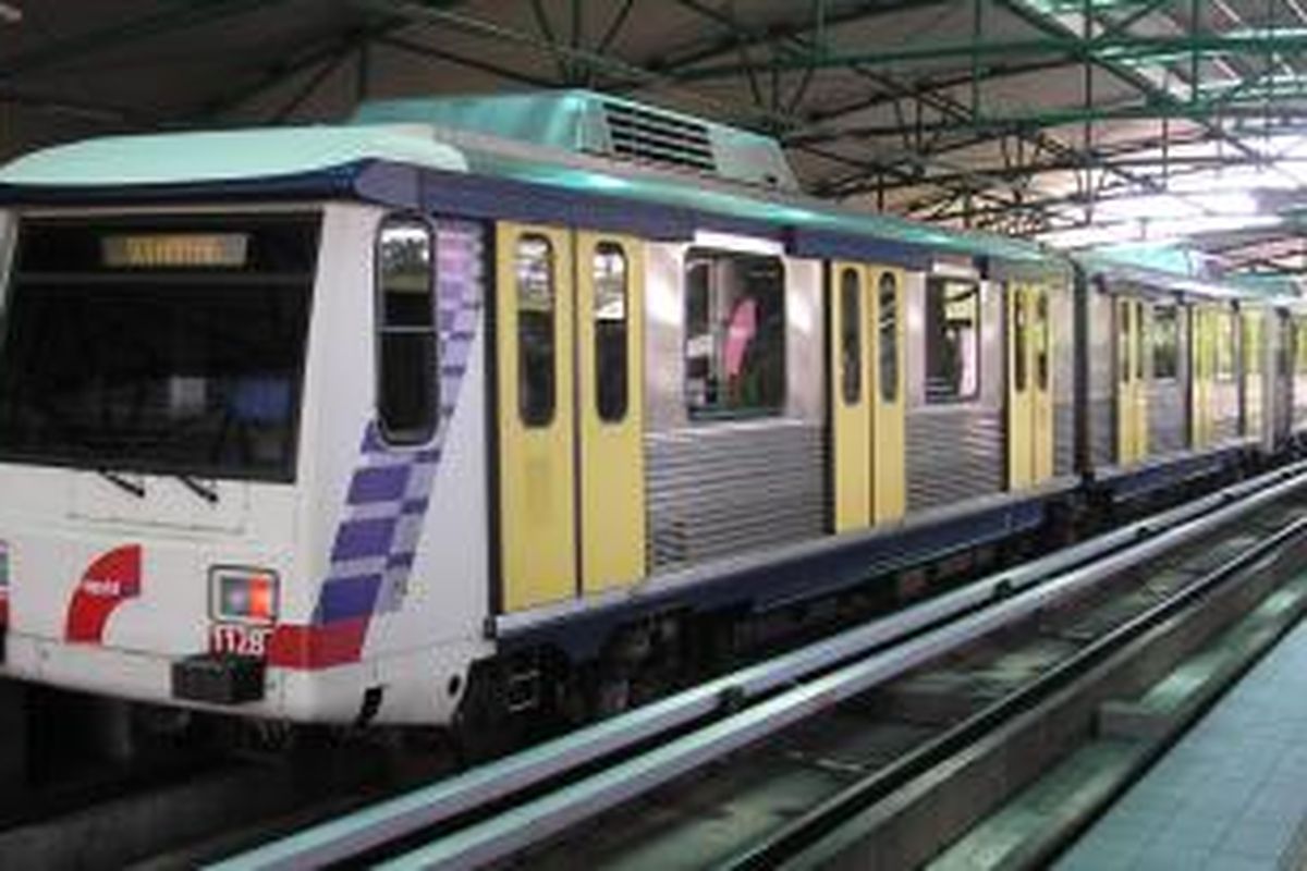 Light Rapit Transit (LRT) yang beroperasi di Kuala Lumpur, Malaysia