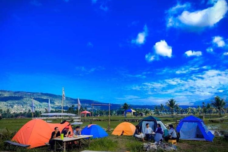 Sawah membentang merupakan potensi wisata potensial di Kabupaten Lebong, Provinsi Bengkulu