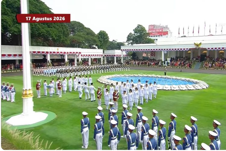 Tepuk Tangan Menggema di Istana Usai Paskibraka Sukses Kibarkan Merah Putih