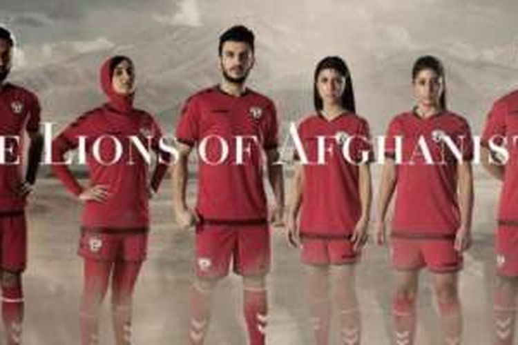 Kostum terbaru tim nasional Afganistan.
