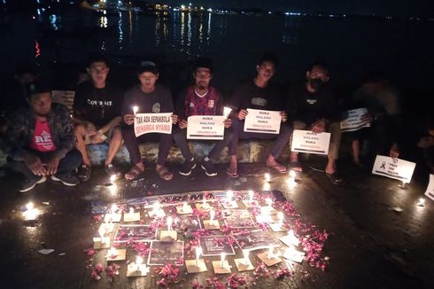 Pemuda Lintas Organisasi di Banyuwangi Gelar Aksi Solidaritas untuk Korban Tragedi Kanjuruhan