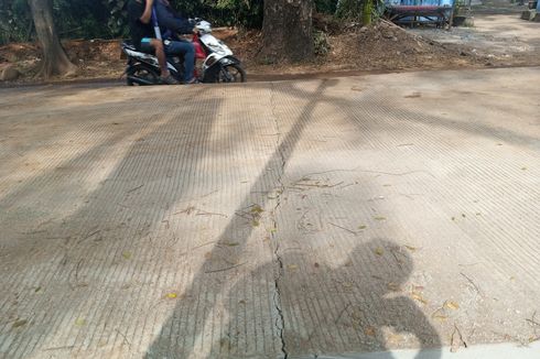 Belum Digunakan, Jalan Beton di Antang Makassar Retak hingga Viral di Medsos