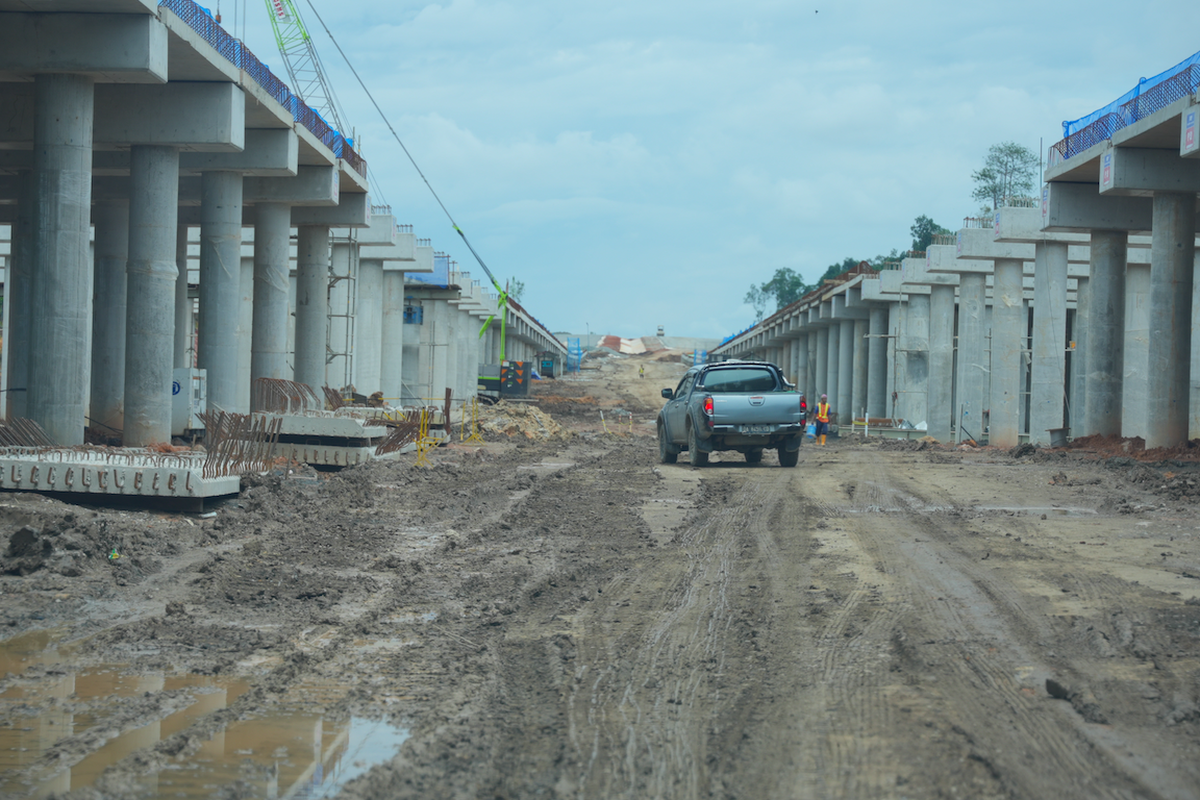 Tol IKN Segmen 3B KKT Kariangau-Sp Tempadung diharapkan bisa dilintasi dua arah pada Desember 2024.