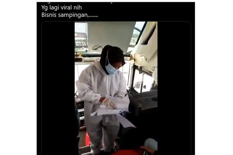 Video viral petugas berbaju hazmat diduga jual hasil tes antigen