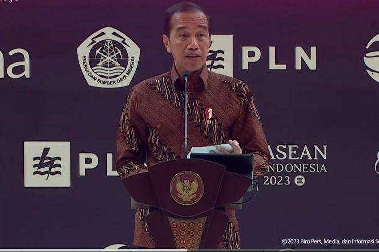 Presiden Jokowi resmi membuka World Hydropower Congress 2023 di Bali, Selasa (31/10/2023).