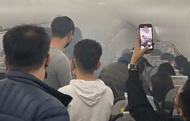 Kabin pesawat Scoot Airlines dipenuhi asap akibat power bank terbakar pada Selasa (10/1/2023) malam. Pesawat ini akan berangkat dari Bandara Internasional Taiwan Taoyuan menuju Bandara Changi Singapura.