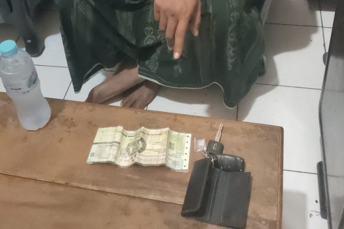 Barang bukti sabu yang diamankan petugas lapas