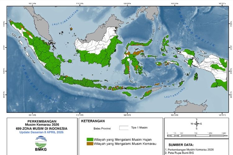 Daftar Wilayah yang Sudah Masuk Musim Kemarau pada Mei 2026, Mana Saja?