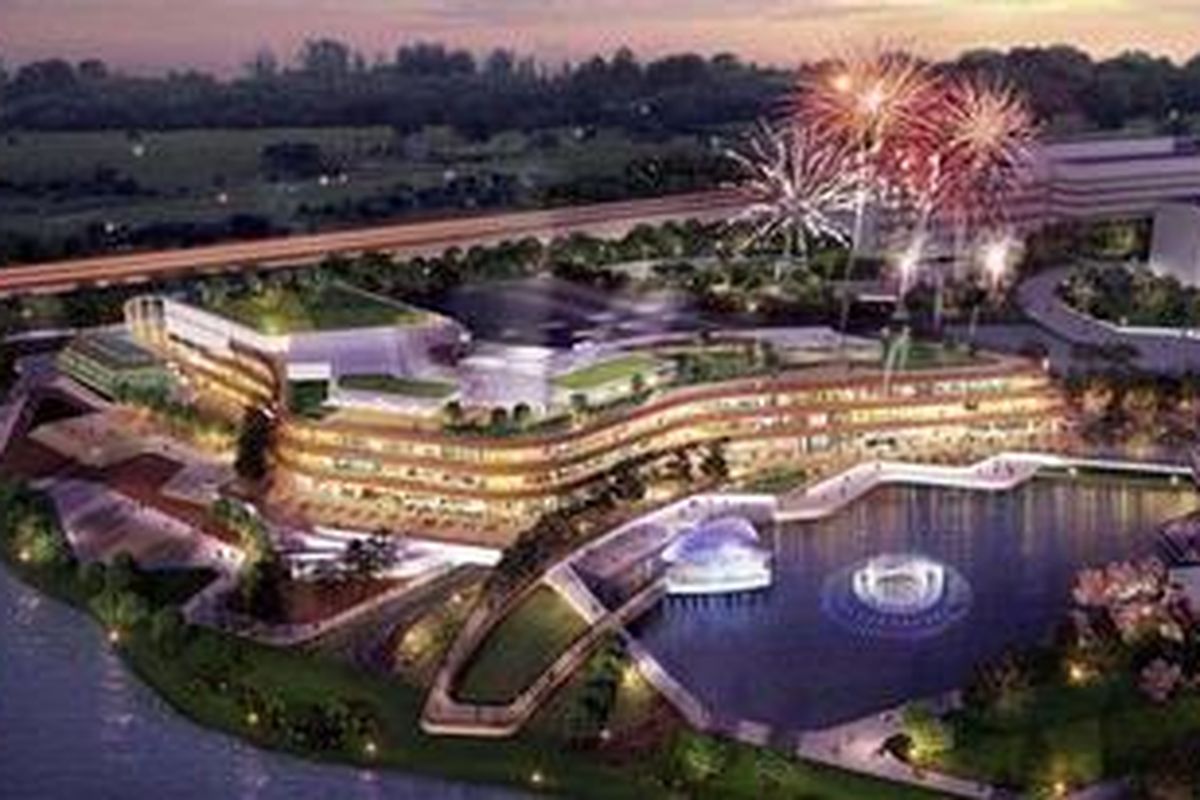 The Breeze, Lifestyle Mall di tepi danau dan Sungai Cisadane, sedang dibangun di BSD Green Office Park, yang dijadwalkan beroperasi kuartal ketiga tahun 2012