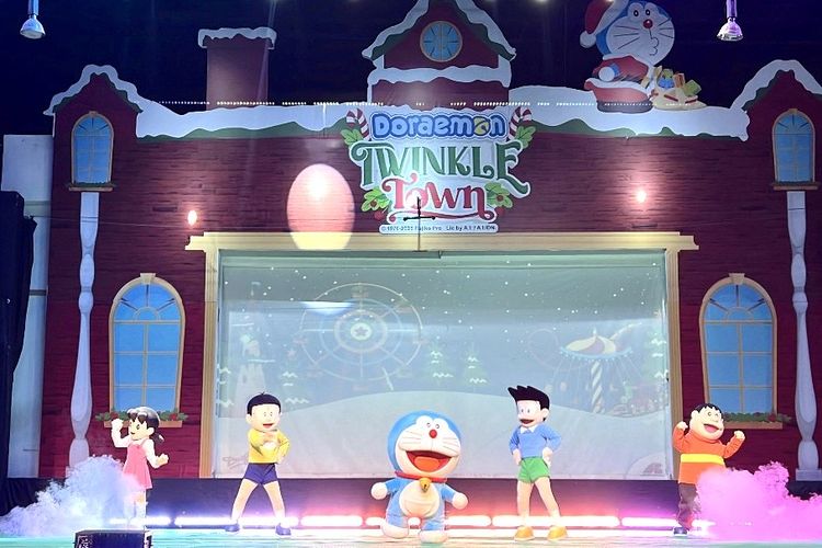Doraemon Twinkle Town yang mencakup Meet & Greet dan Giant Inflatabel.
