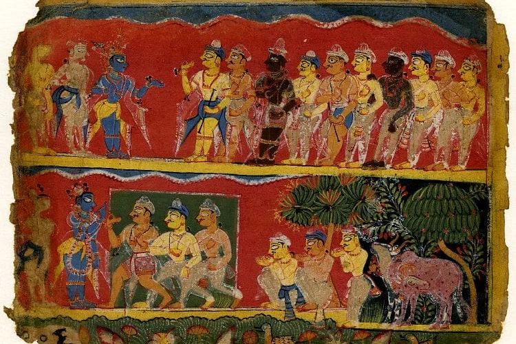 Salah satu isi Kitab Bhagavata Purana, kitab sejarah kuno yang mengandung cerita ketuhanan dalam ajaran agama Hindu.
