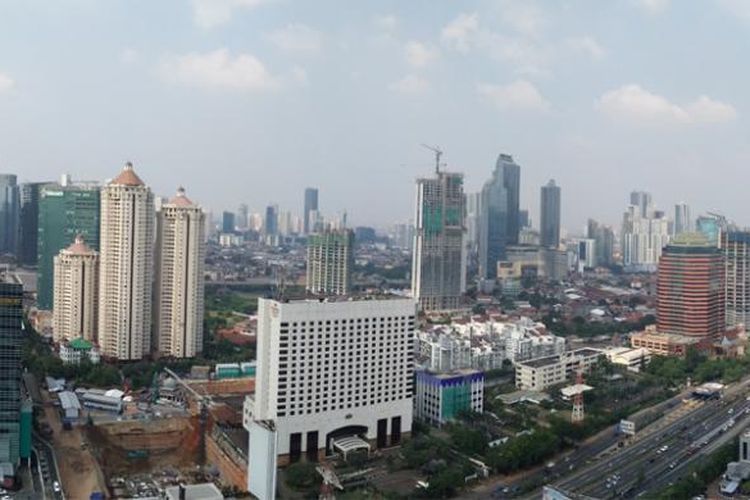 Hasil foto auto panorama dengan Oppo N3 yang diambil dari atas gedung Jakarta oleh Arieffandy. 