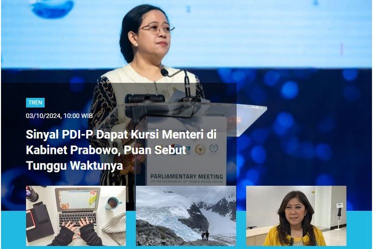 Foto : [POPULER TREN] Sinyal PDI-P Dapat Kursi Menteri Di Kabinet ...