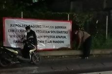 Polisi Buru Pemasang Spanduk Larangan Aksi Damai WN Ukraina atas Invasi Rusia di Bali