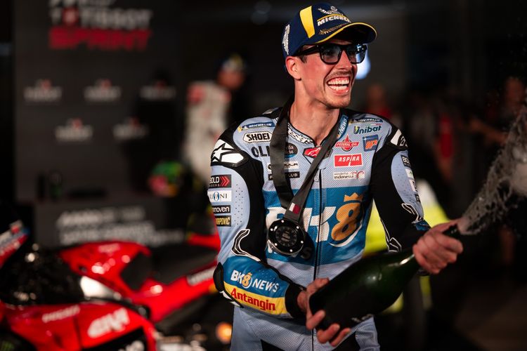 Alex Marquez saat berlaga pada MotoGP Qatar 2025