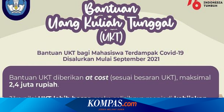 Ini Syarat dan Cara Daftar Bantuan UKT Rp 2,4 Juta Kemendikbud Ristek